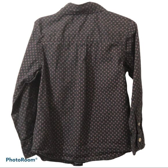 Boys BEN SHERMAN black patterned button down shirt - Picture 4 of 4